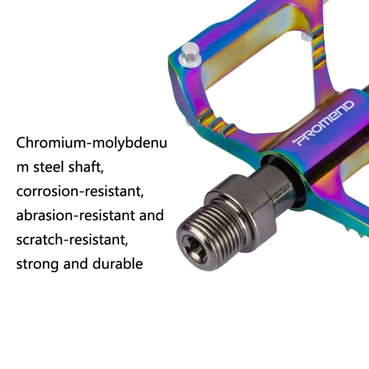 1 Pair PROMEND Three Peilin Bearing Aluminum Alloy CNC Bicycle Colorful Pedal PD-M86CY