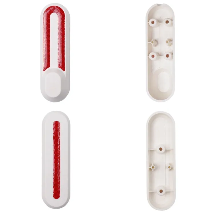 1 Set Electric Scooter Wheel Four-way Side Decorative Cover With Reflective Strips For Xiaomi Mijia 1S / Pro(White)