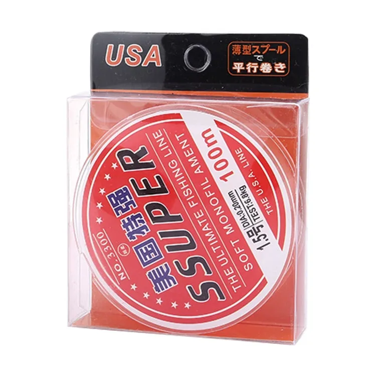 100m Extra Strong 3.5# 0.30mm 9.9kg Power USA Fishing Line(White)
