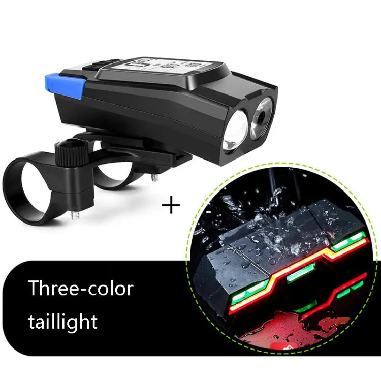 3 In 1 Wireless Bicycle Code Meter Lamp Strong Light Front Light, Colour: Blue Upgrade Floating   Tail Light