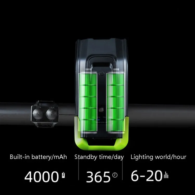 3 In 1 Wireless Bicycle Code Meter Lamp Strong Light Front Light, Colour: Blue Upgrade Floating   Tail Light