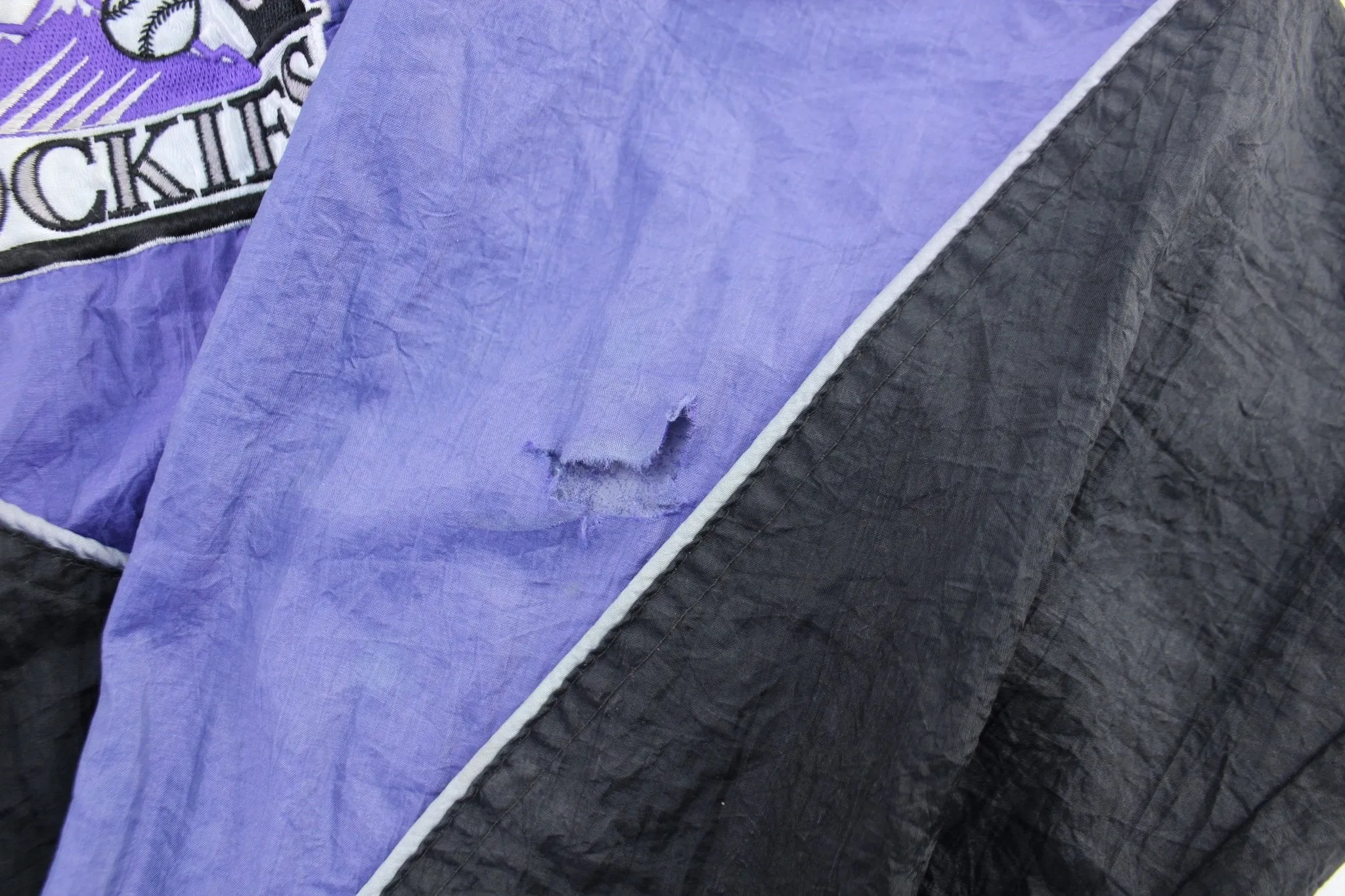 90's Colorado Rockies Embroidered Zip Up Jacket
