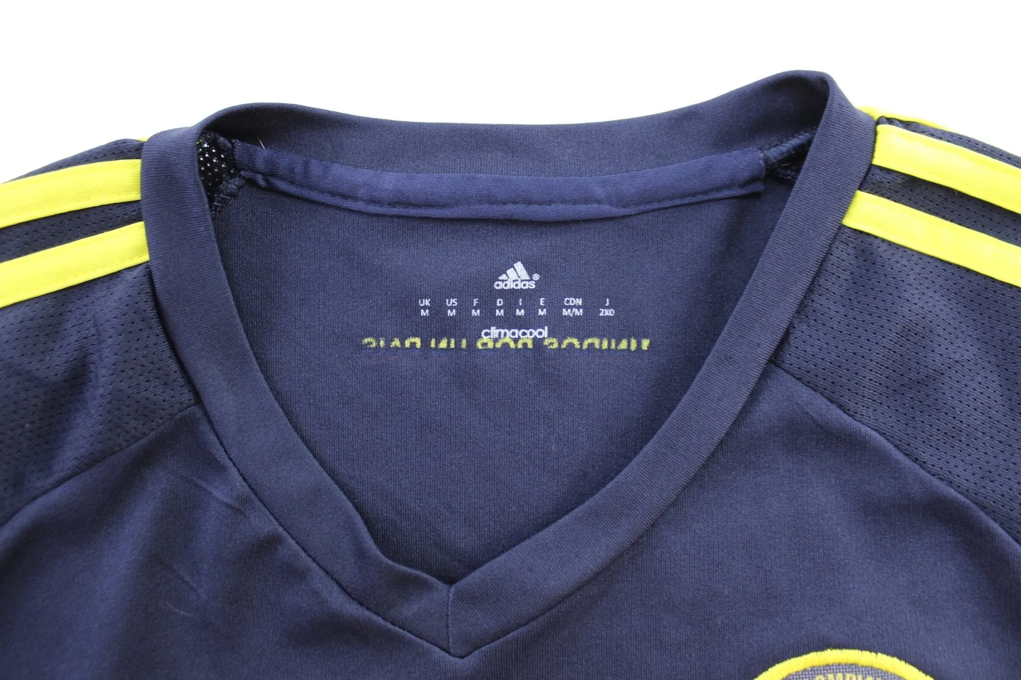 Adidas Embroidered Logo Columbia Striped Soccer Jersey