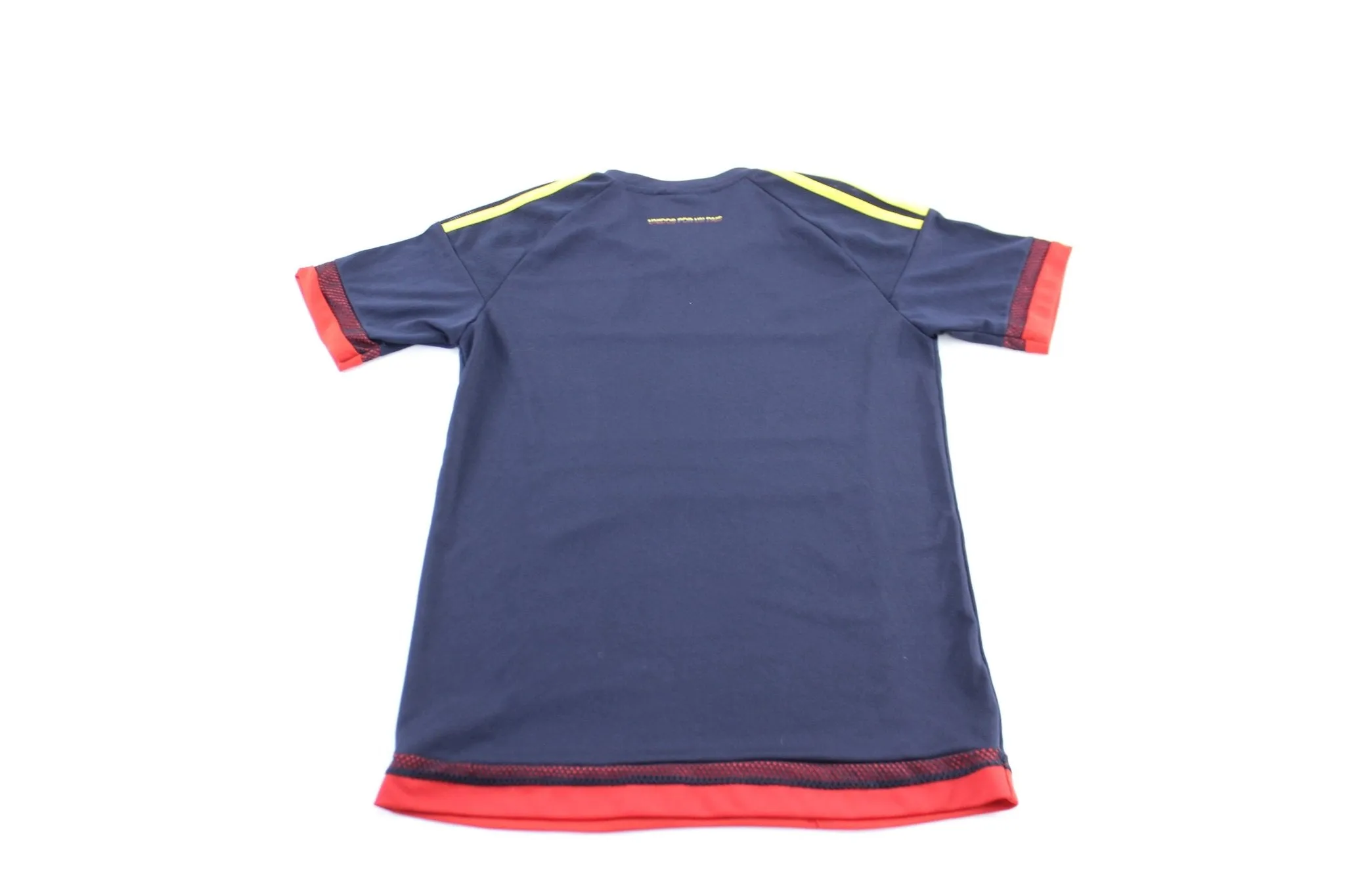 Adidas Embroidered Logo Columbia Striped Soccer Jersey
