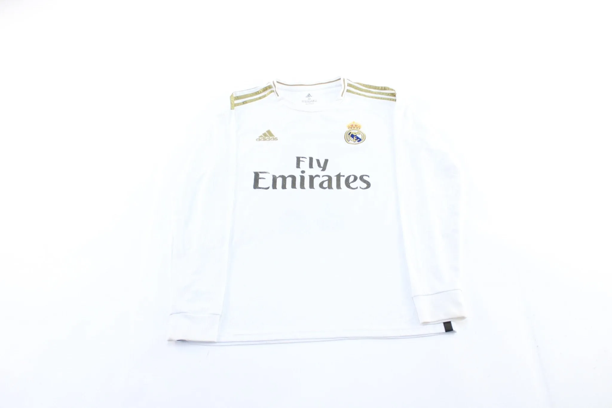 Adidas Embroidered Logo Real Madrid Falcon Bank #11 LS Soccer Jersey