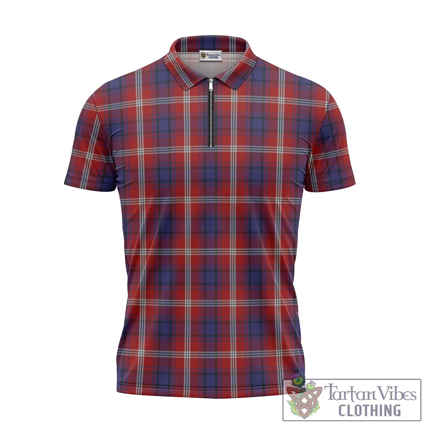 Ainslie Tartan Zipper Polo Shirt