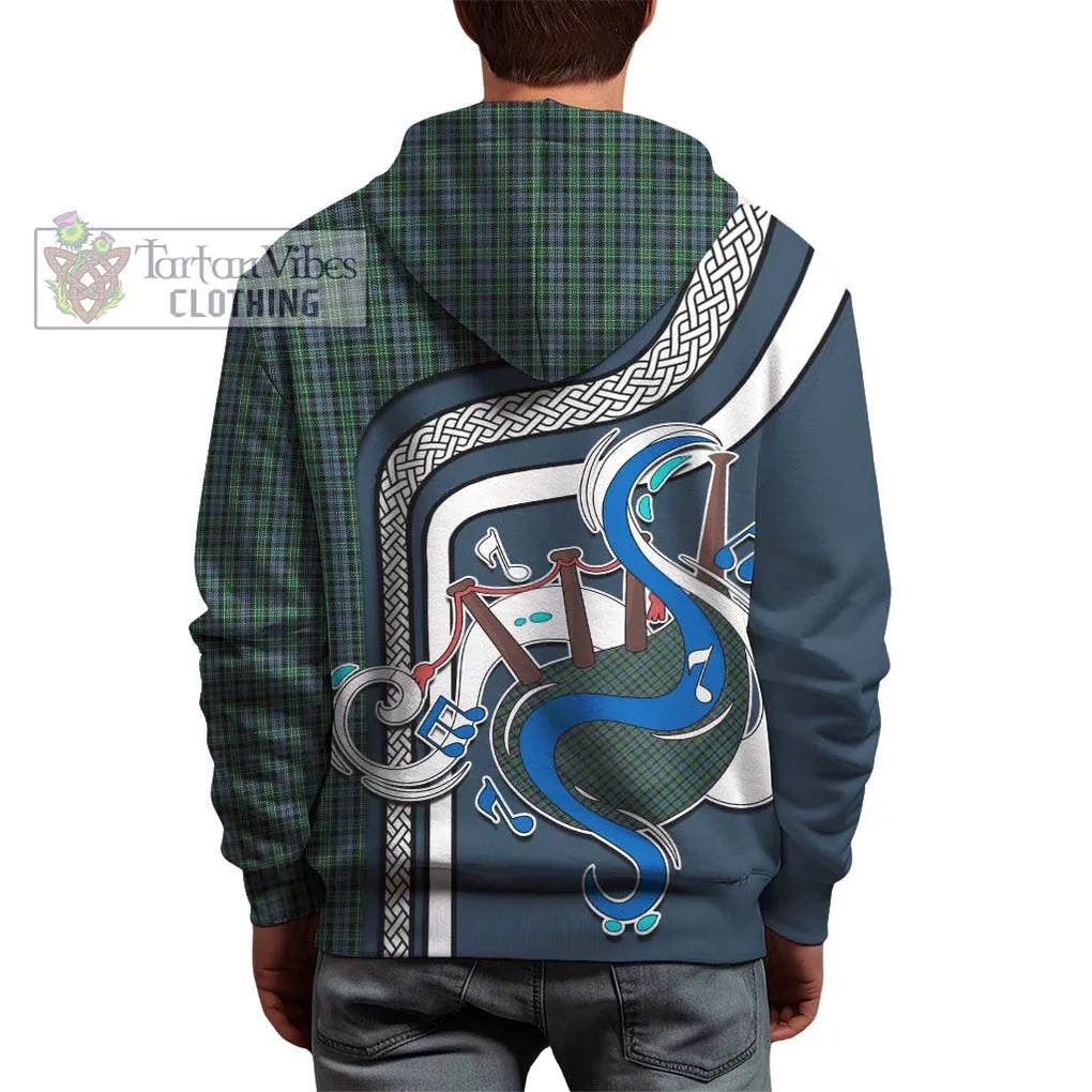 Arbuthnot Tartan Hoodie with Epic Bagpipe Style