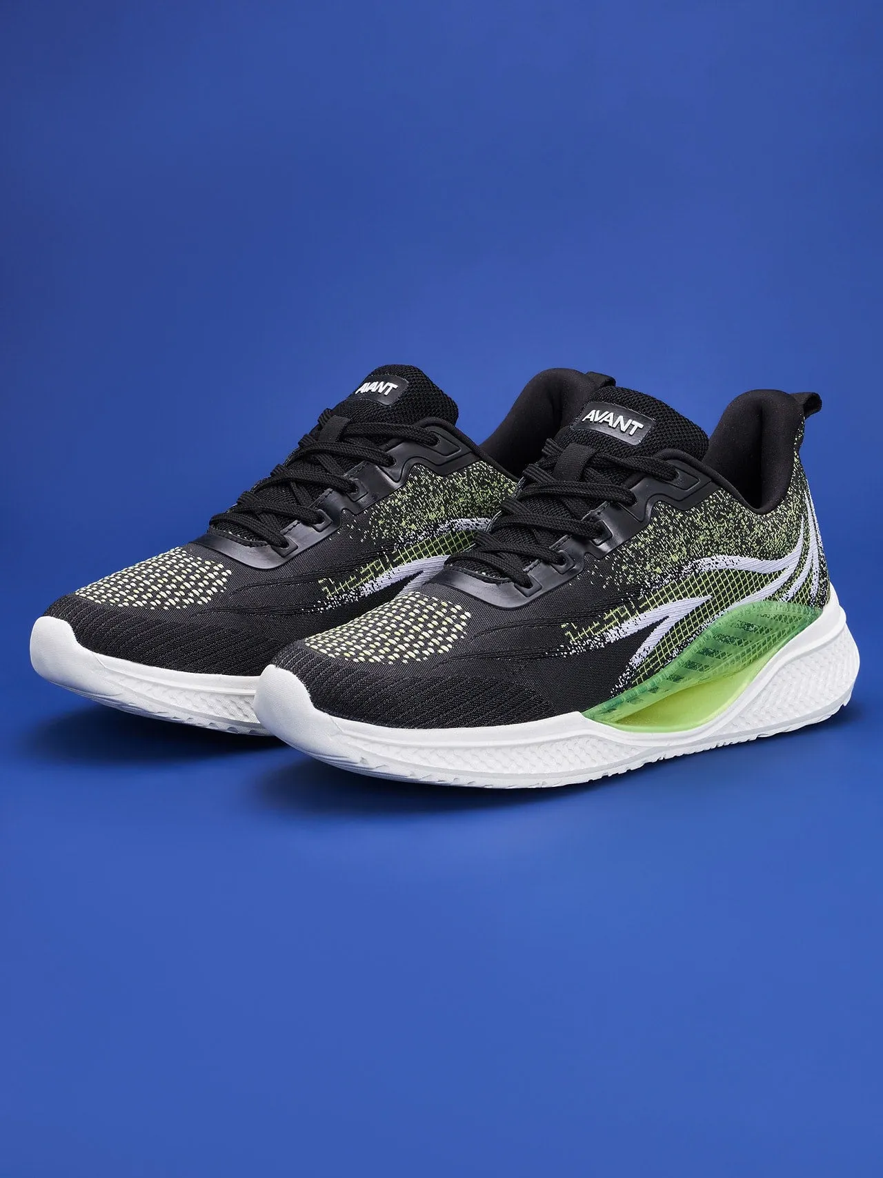 Avant Men's Rage Sports shoes - Black/P.Green