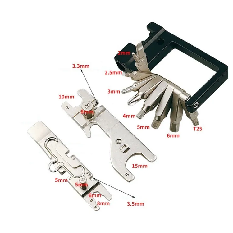 BIKERSAY Bicycle Multifunctional Wrench Folding Repair Tool Set(BT004)