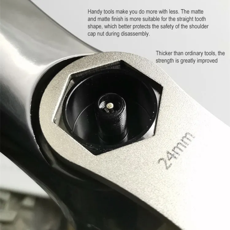 BIKERSAY BT050A Multifunctional Stainless Steel Bicycle Fork Wrench Double Head Spanner