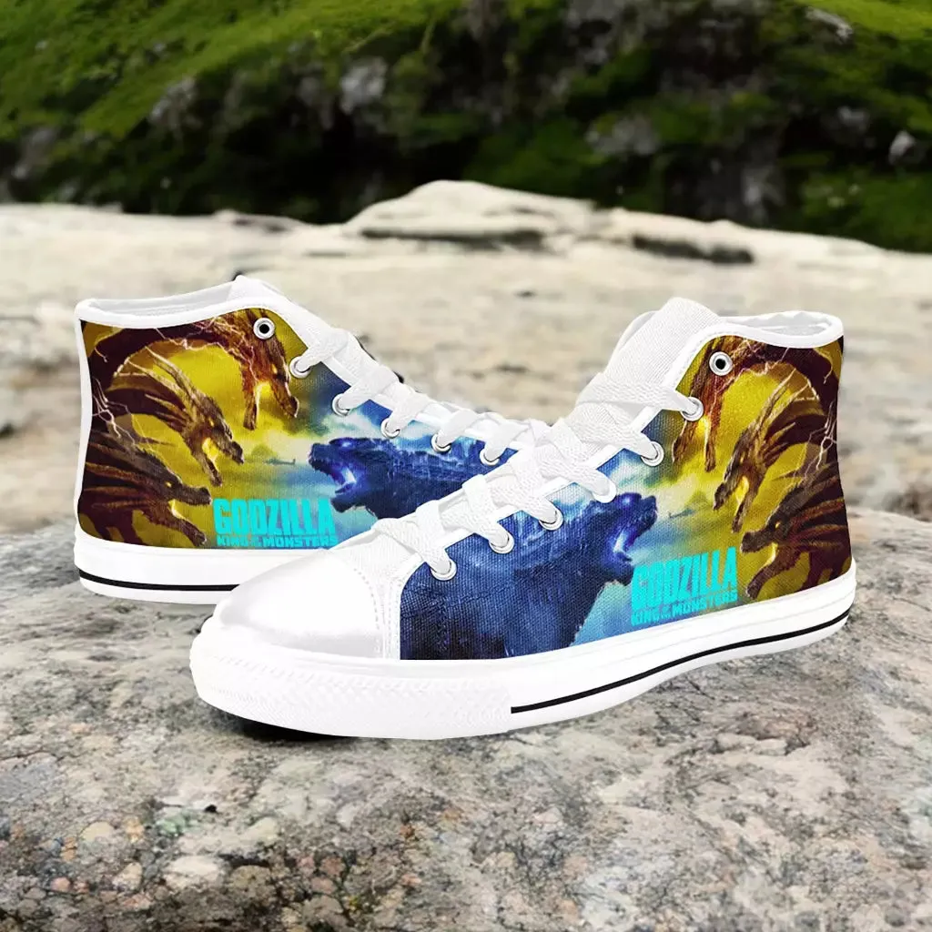 Burning Godzilla Vs King Ghidorah Shoes High Top Sneakers for Kids and Adults