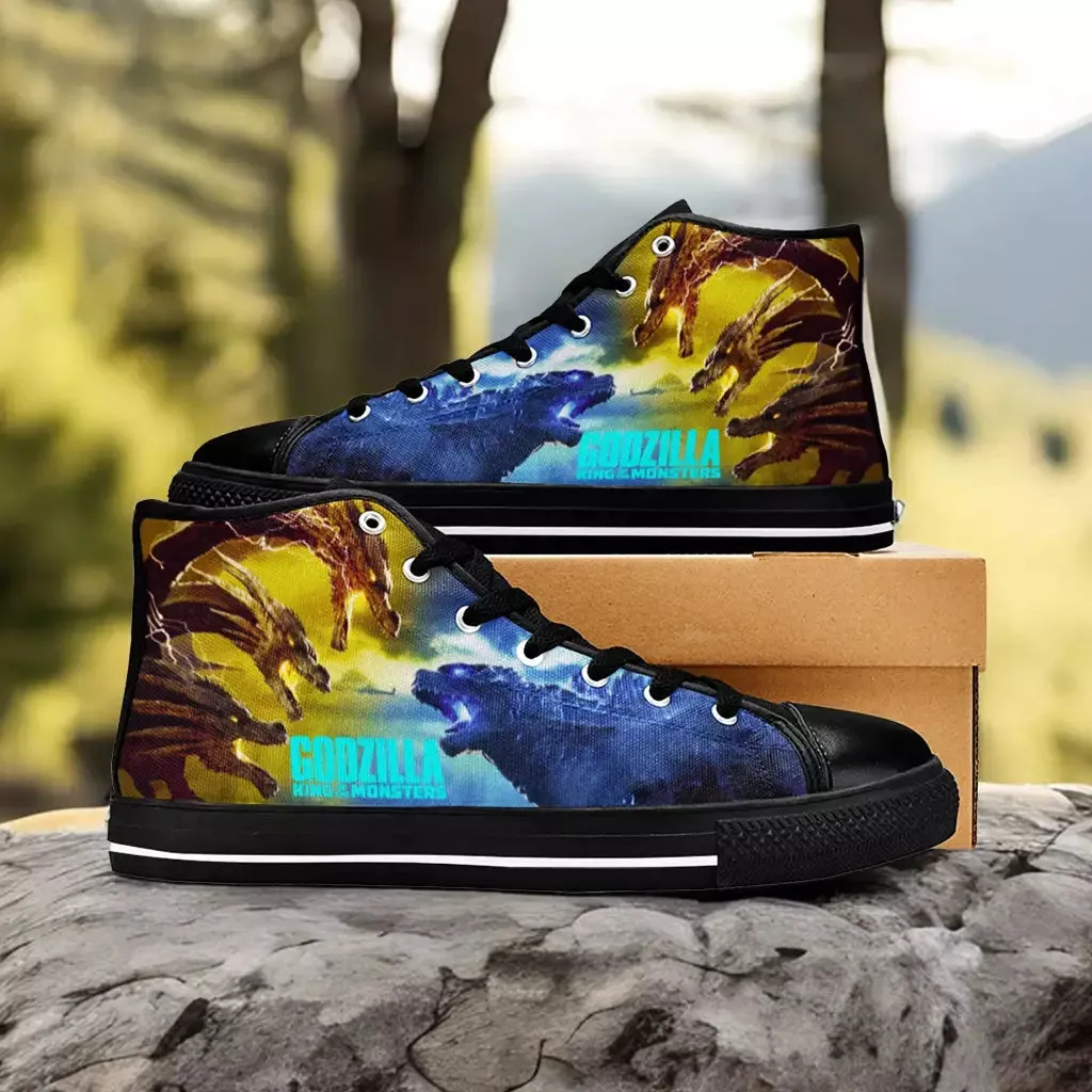 Burning Godzilla Vs King Ghidorah Shoes High Top Sneakers for Kids and Adults