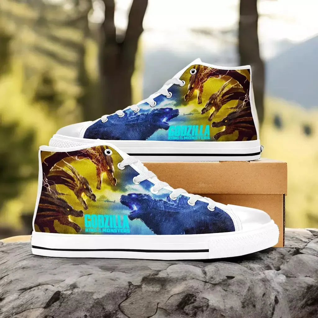 Burning Godzilla Vs King Ghidorah Shoes High Top Sneakers for Kids and Adults