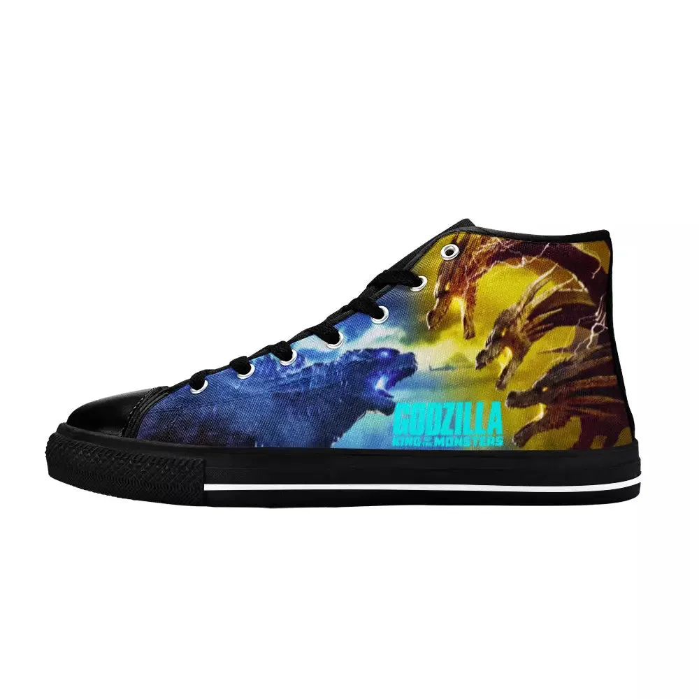 Burning Godzilla Vs King Ghidorah Shoes High Top Sneakers for Kids and Adults