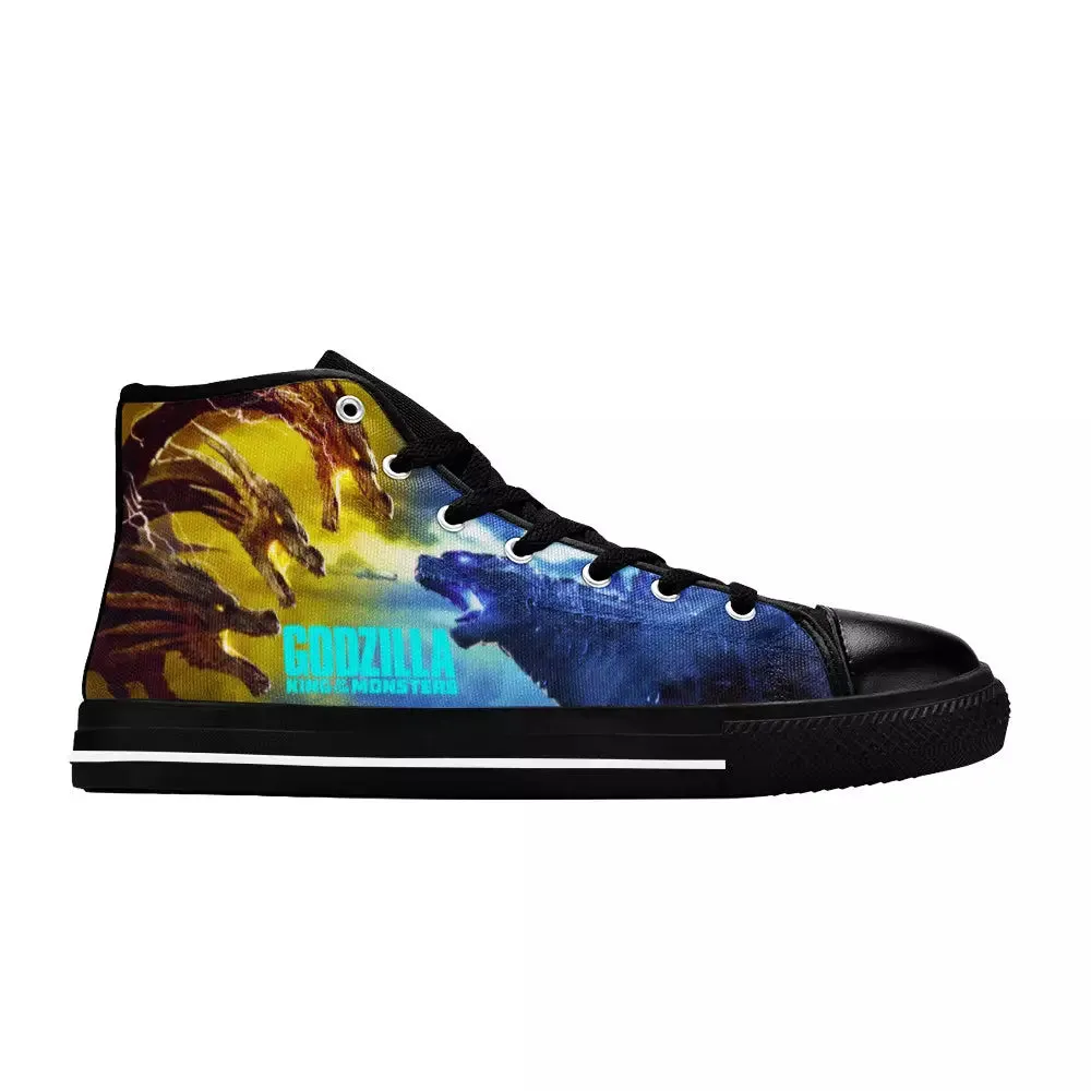 Burning Godzilla Vs King Ghidorah Shoes High Top Sneakers for Kids and Adults