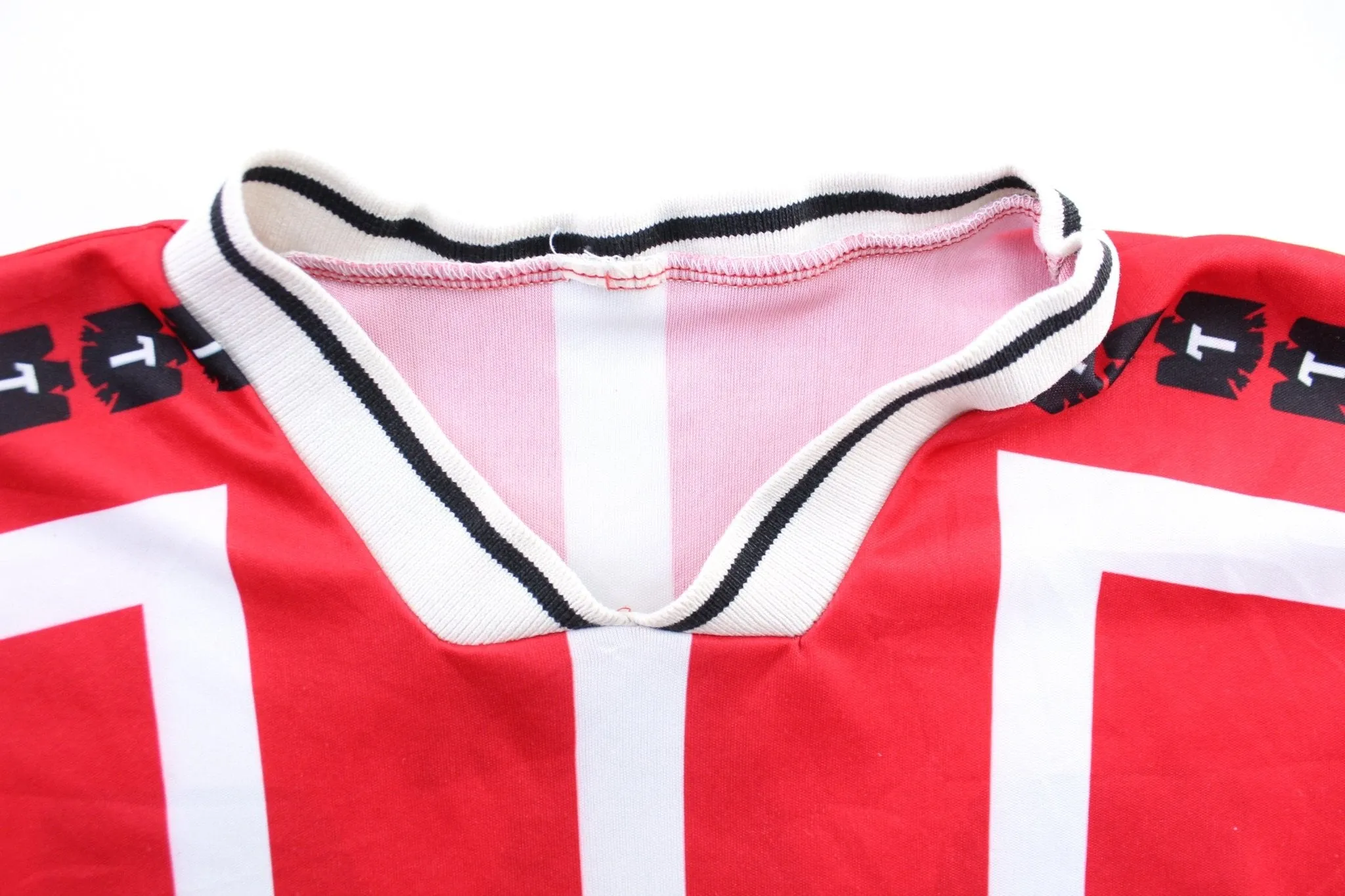 Cervaze Tecate Logo Mexico Red & White Striped Soccer Jersey