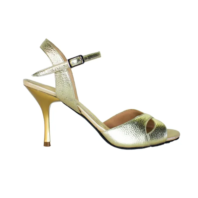 Champagne - Gold Metallic Tango Shoes