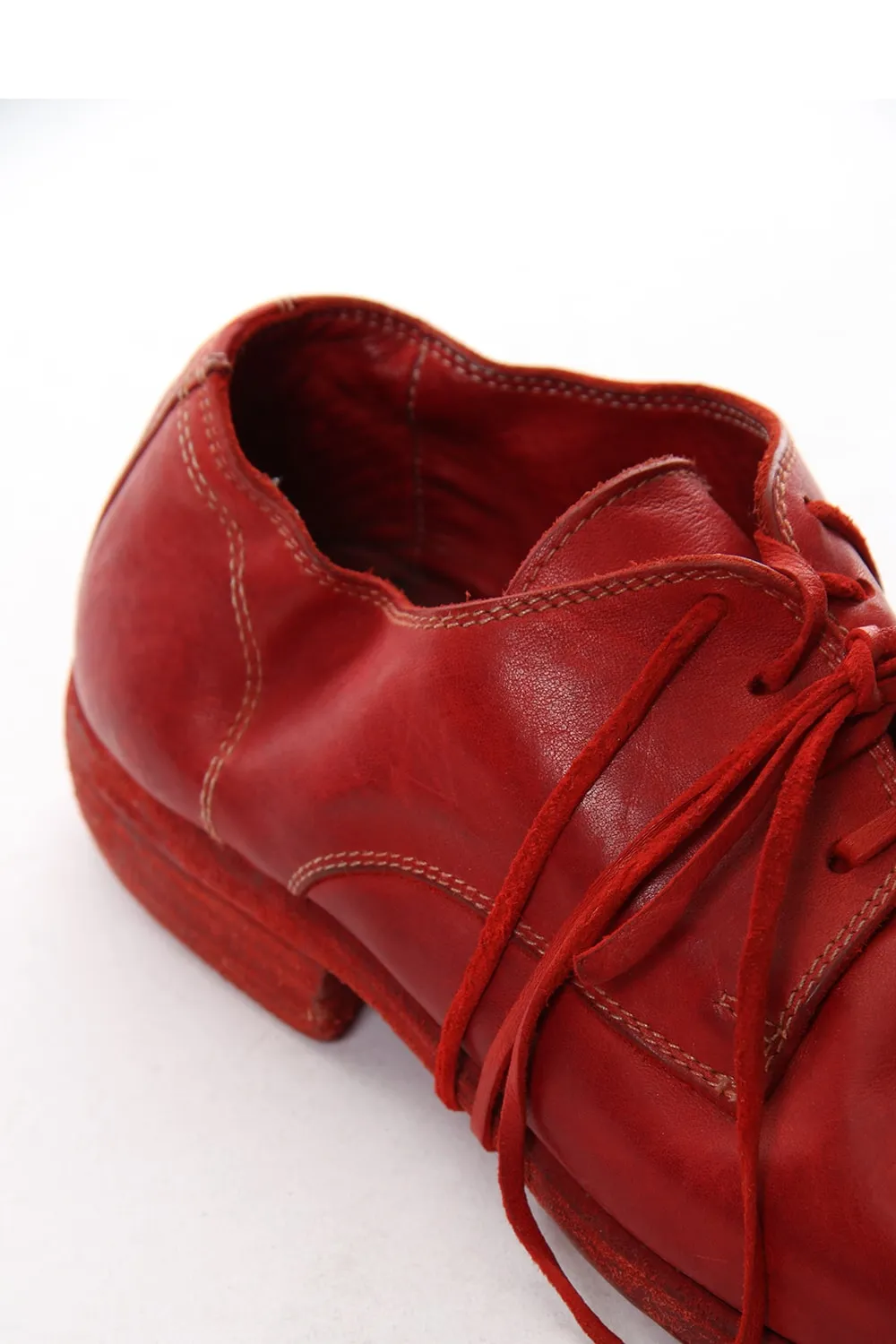 Classic Derby Shoes Laced Up Single Sole - 992 Horse Full Grain Leather