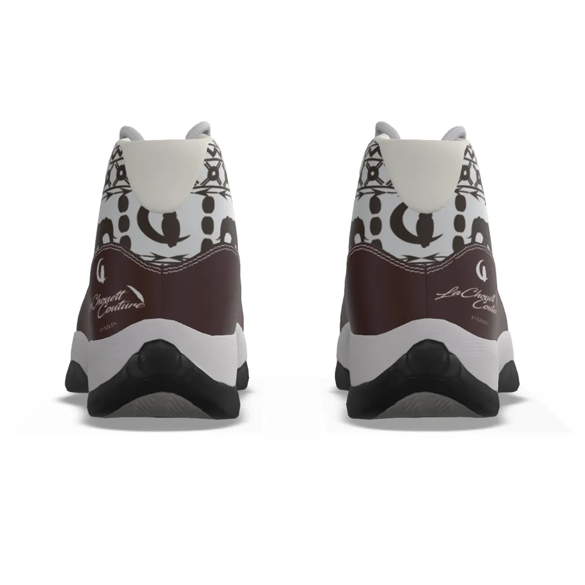 ELEPHANT ORNEMENT Men's High Top Basketball Shoes