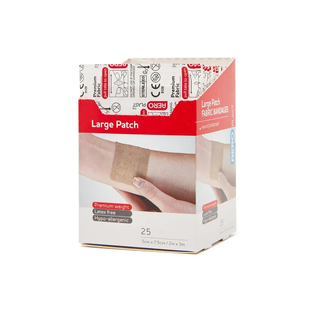 Fabric Dressing Patch Latex Free 7.5cm x 5cm (25)