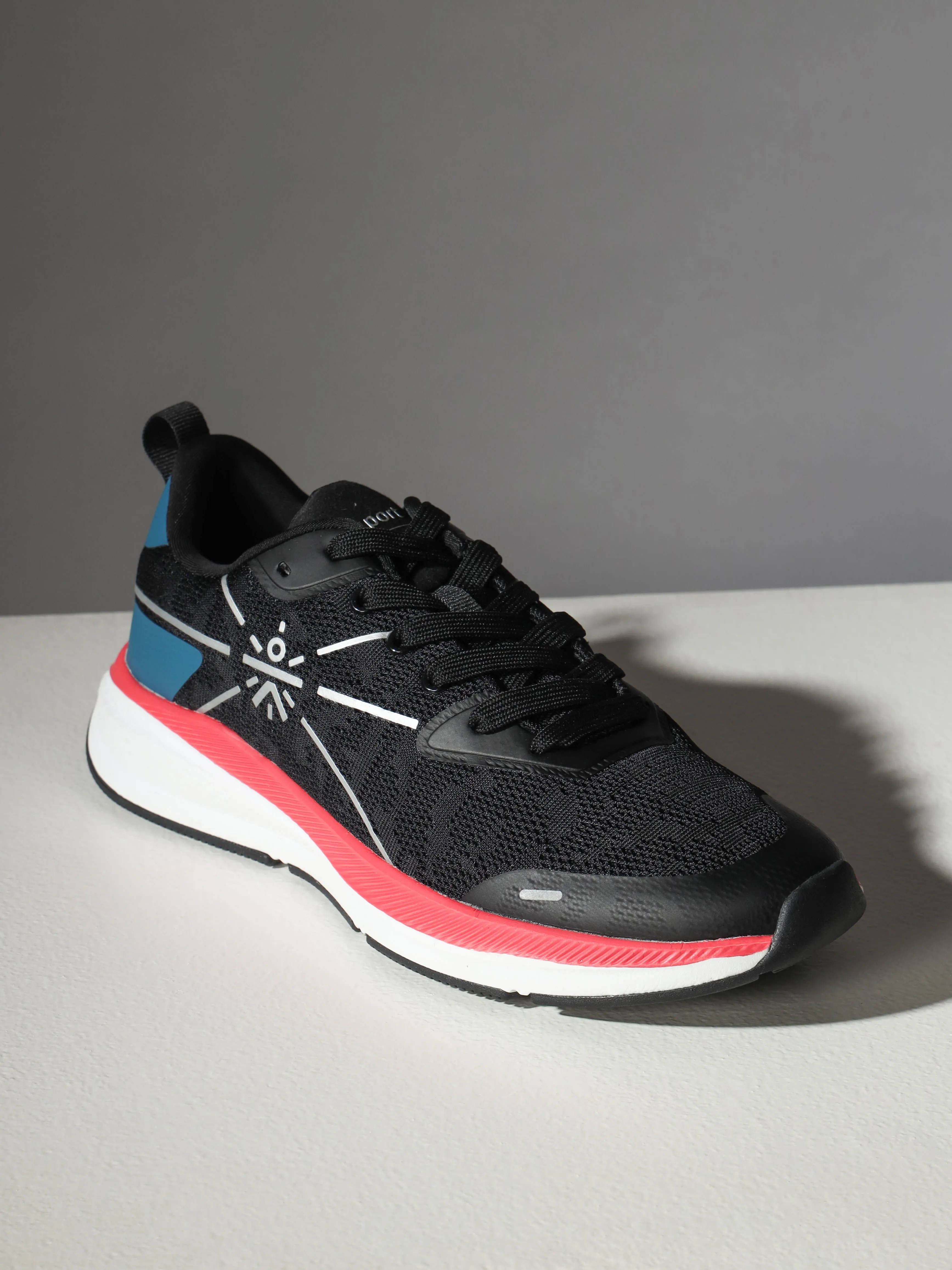 Flomo Men Running Shoes - Black/Blue