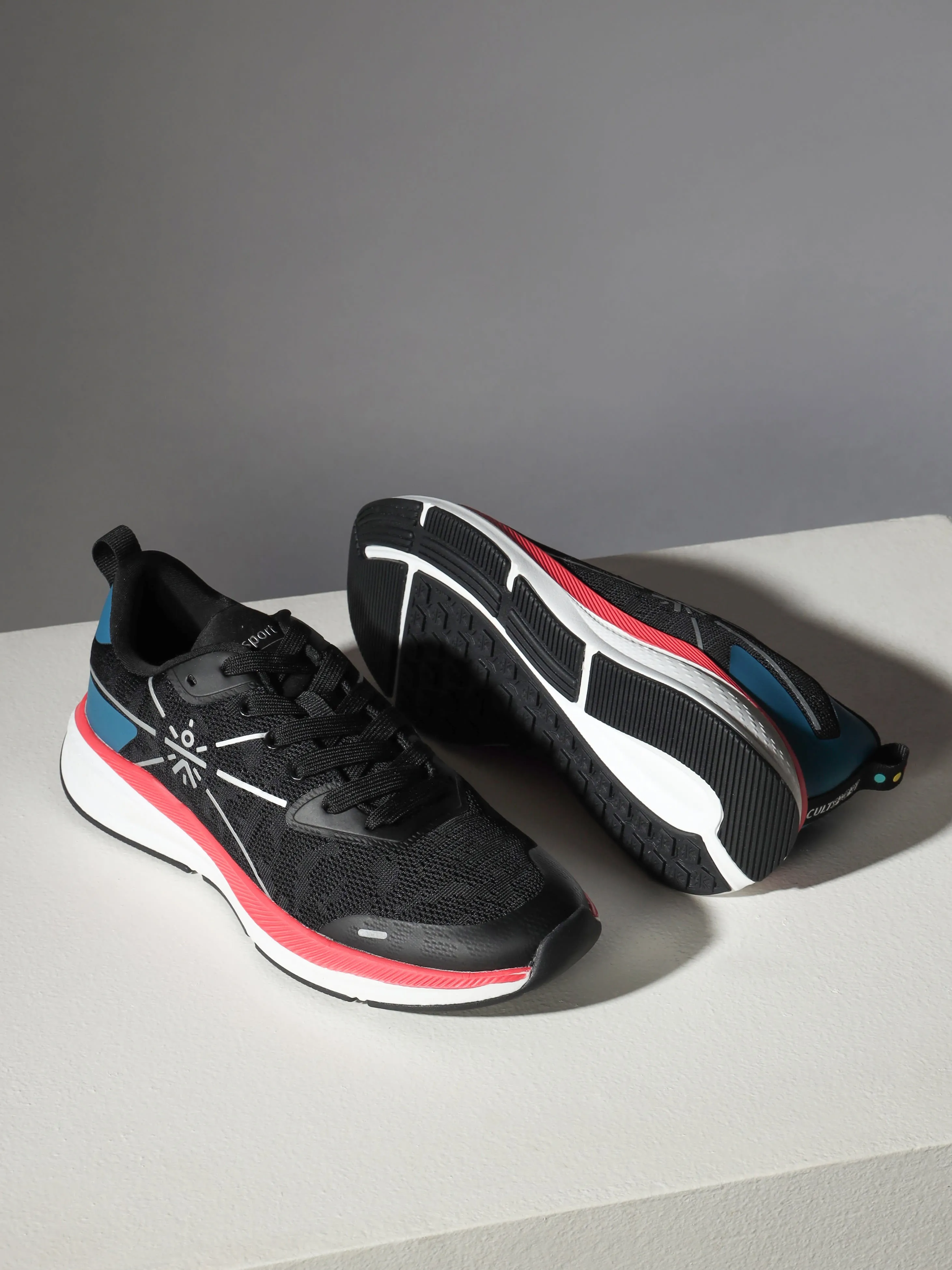 Flomo Men Running Shoes - Black/Blue