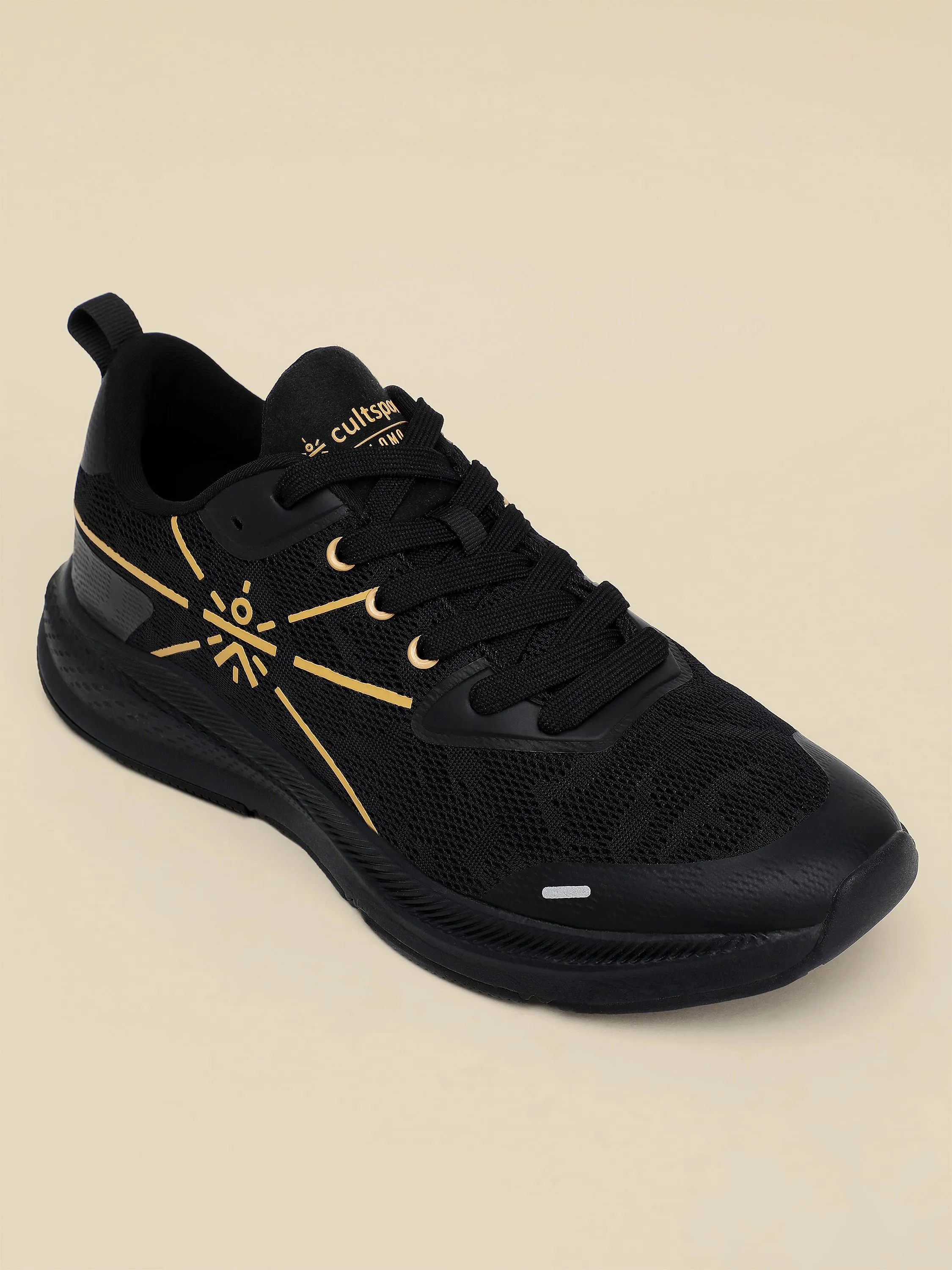 Flomo Men Running Shoes - Black/Gold