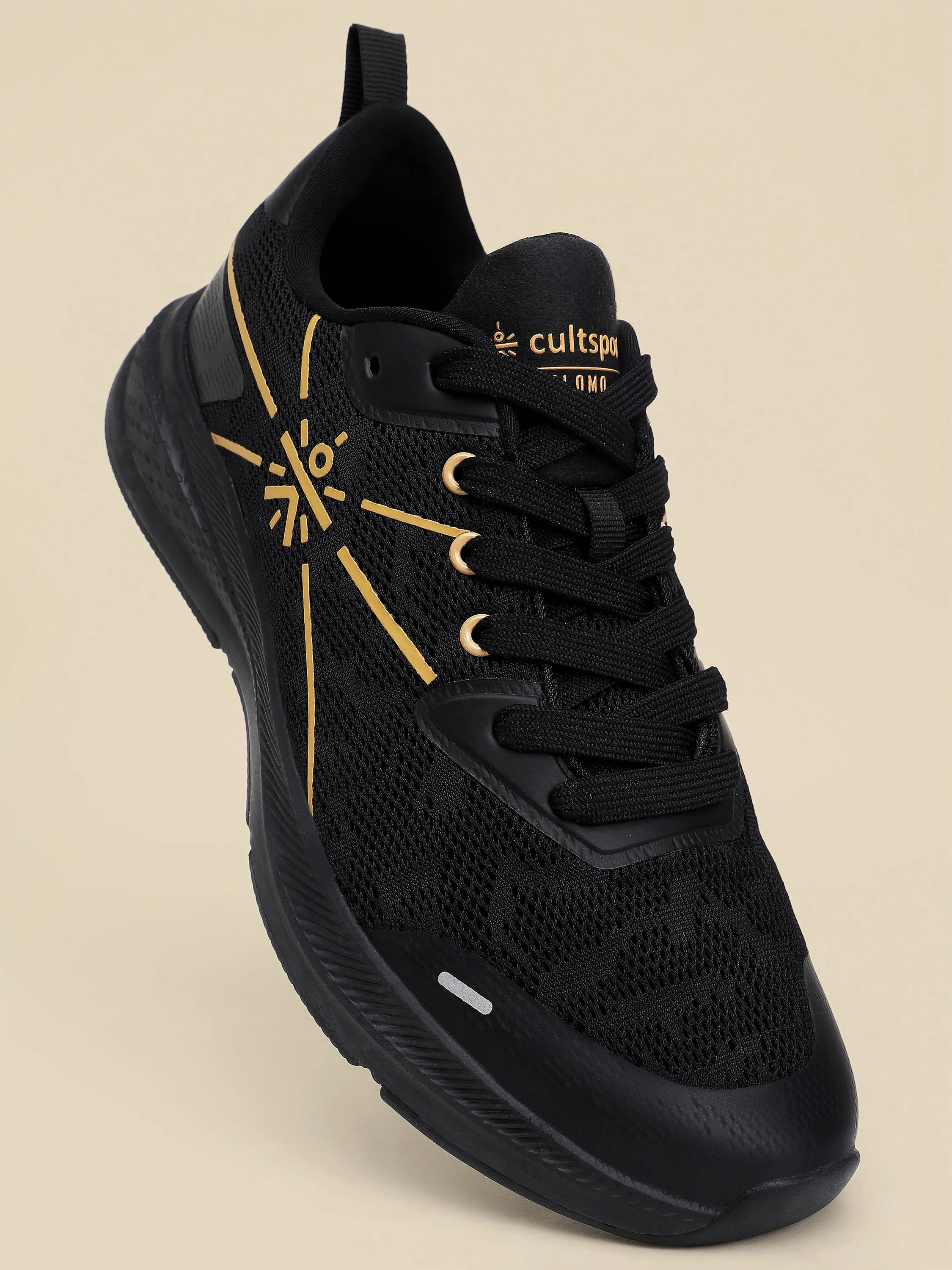 Flomo Men Running Shoes - Black/Gold