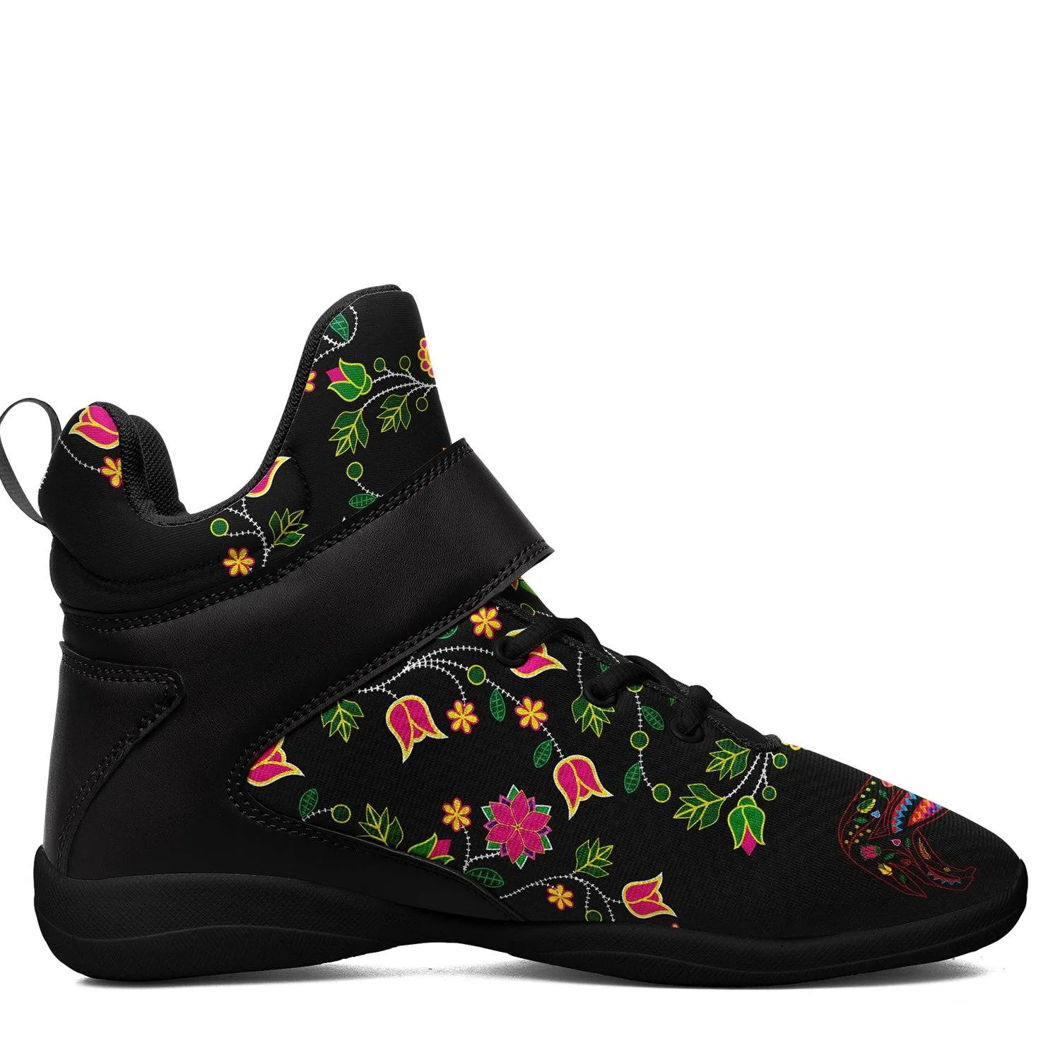 Floral Wolf Ipottaa Basketball / Sport High Top Shoes