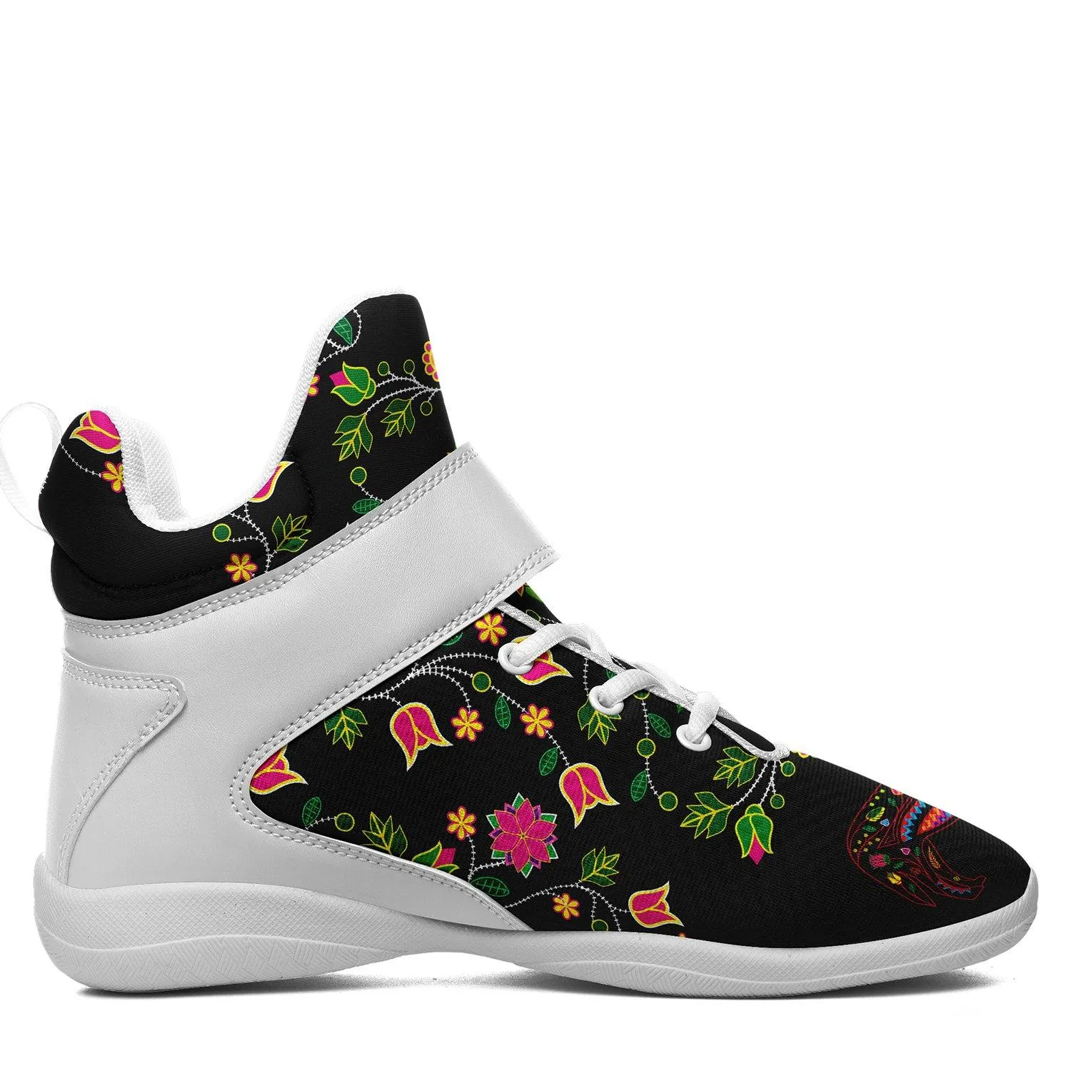Floral Wolf Ipottaa Basketball / Sport High Top Shoes