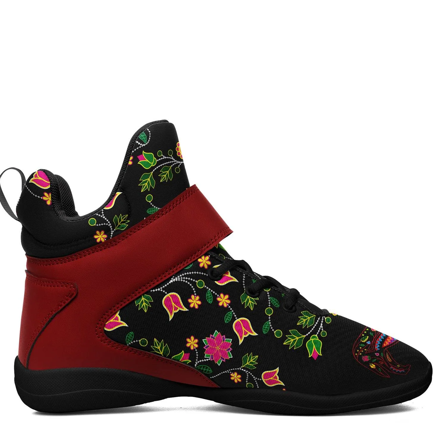 Floral Wolf Ipottaa Basketball / Sport High Top Shoes