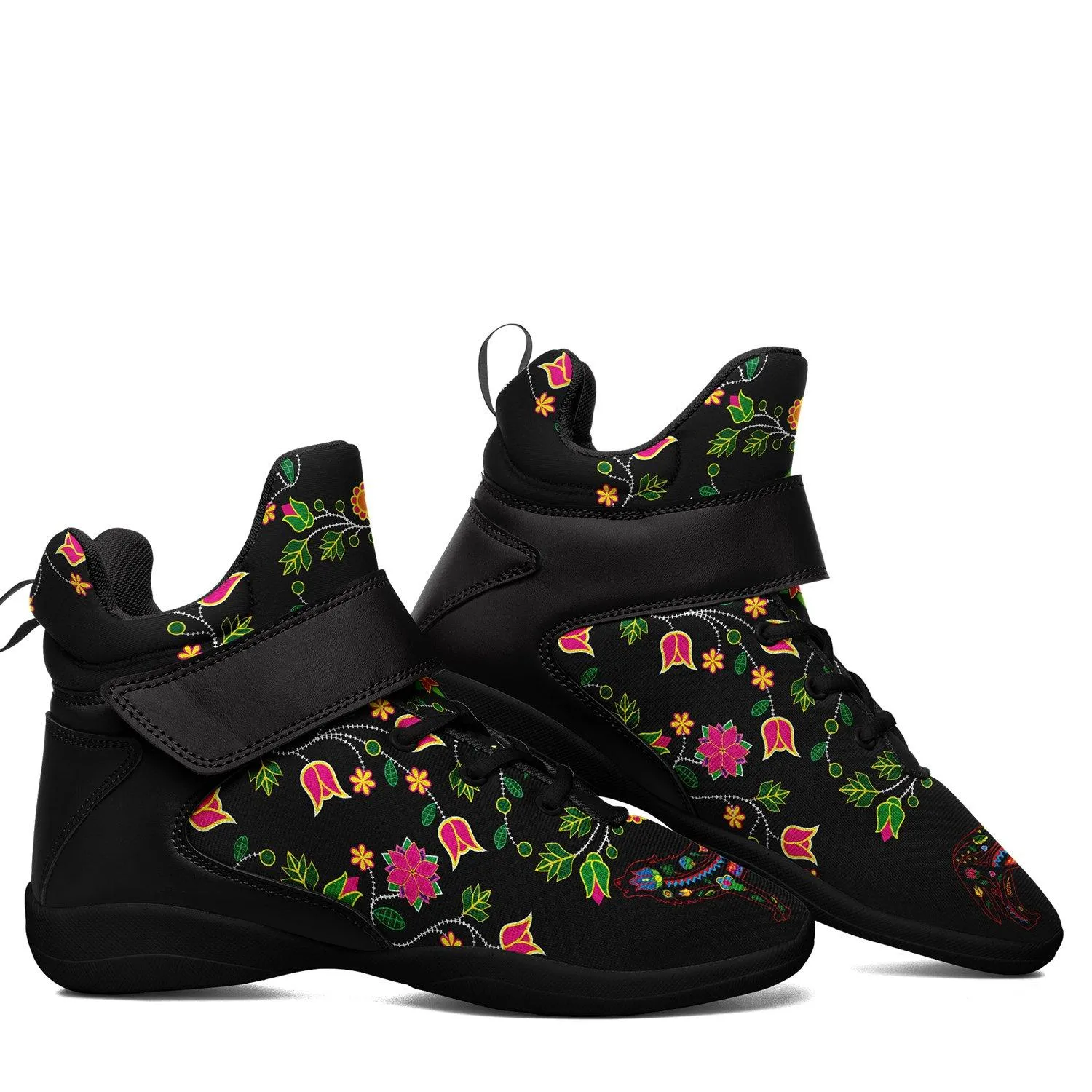 Floral Wolf Ipottaa Basketball / Sport High Top Shoes