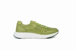 FOOT FEDERATION MOC-TOE LACE-UP MENS SNEAKER LIME GREEN
