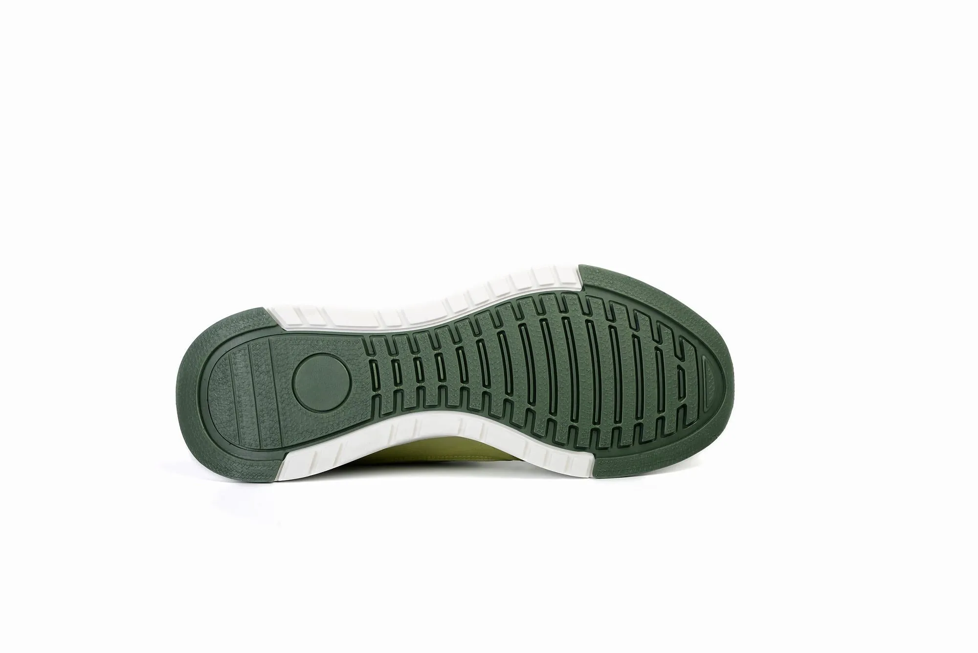 FOOT FEDERATION MOC-TOE LACE-UP MENS SNEAKER LIME GREEN