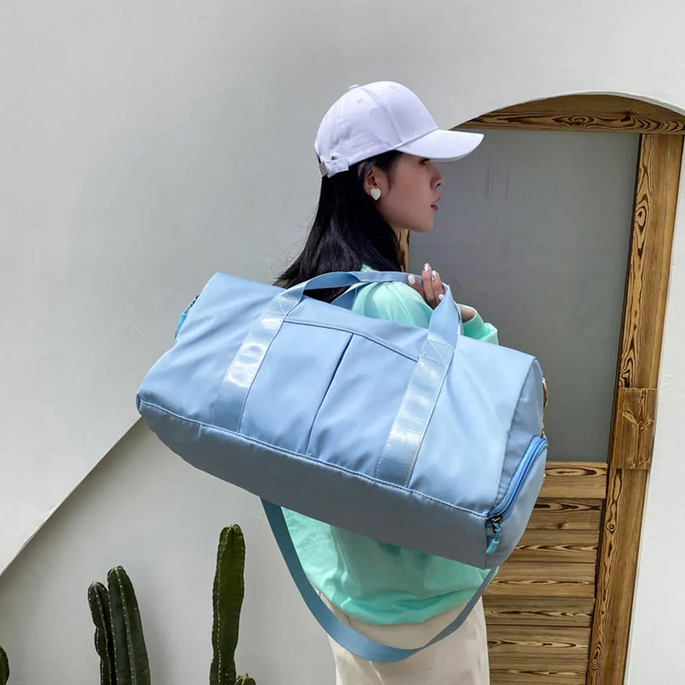 Gym Duffle Bag Travel Duffel Bag Outdoor Gym Sports Bag Blue