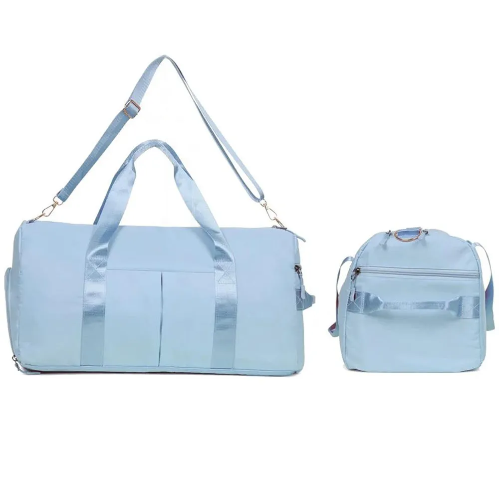 Gym Duffle Bag Travel Duffel Bag Outdoor Gym Sports Bag Blue