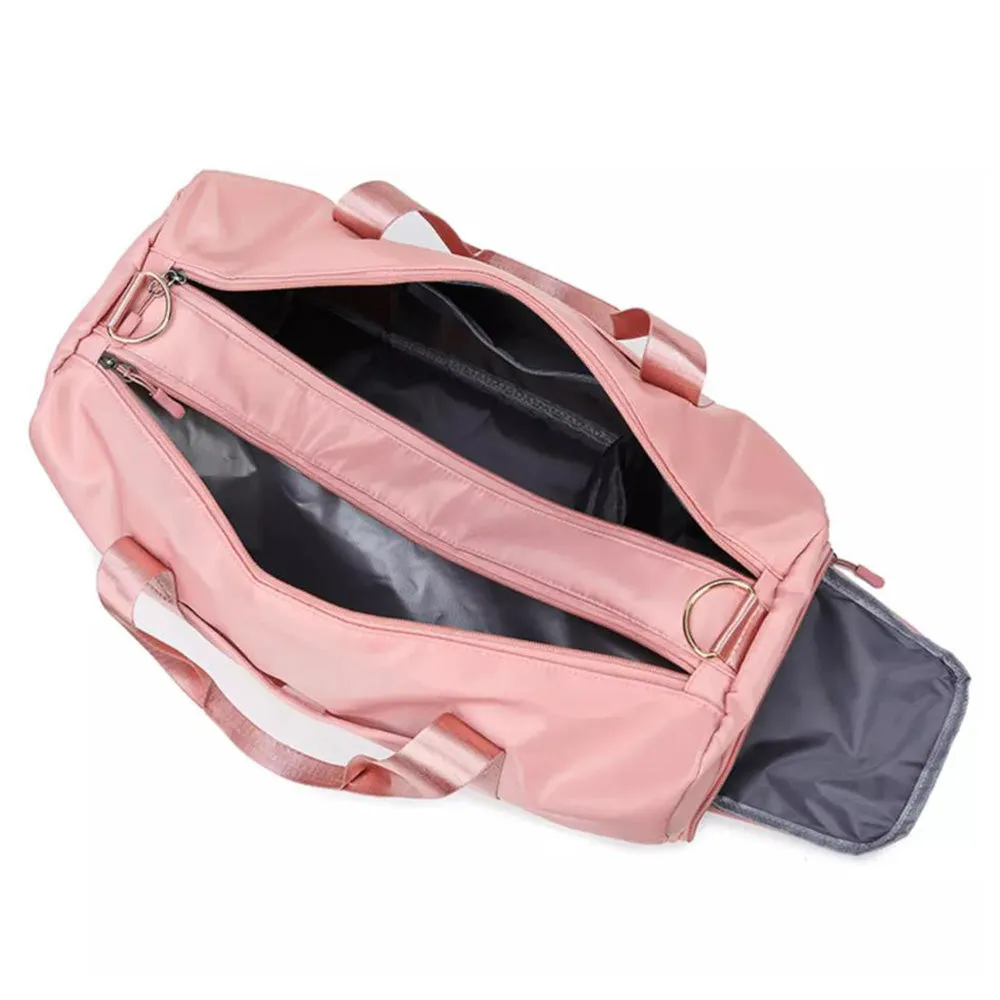 Gym Duffle Bag Travel Duffel Bag Outdoor Gym Sports Bag Pink