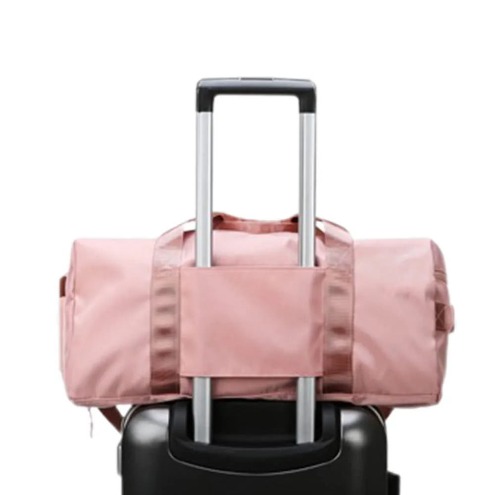 Gym Duffle Bag Travel Duffel Bag Outdoor Gym Sports Bag Pink