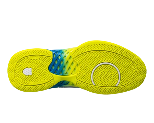 K-Swiss Men's Express Light Pickleball Brilliant Blue Optic Yellow Shoes