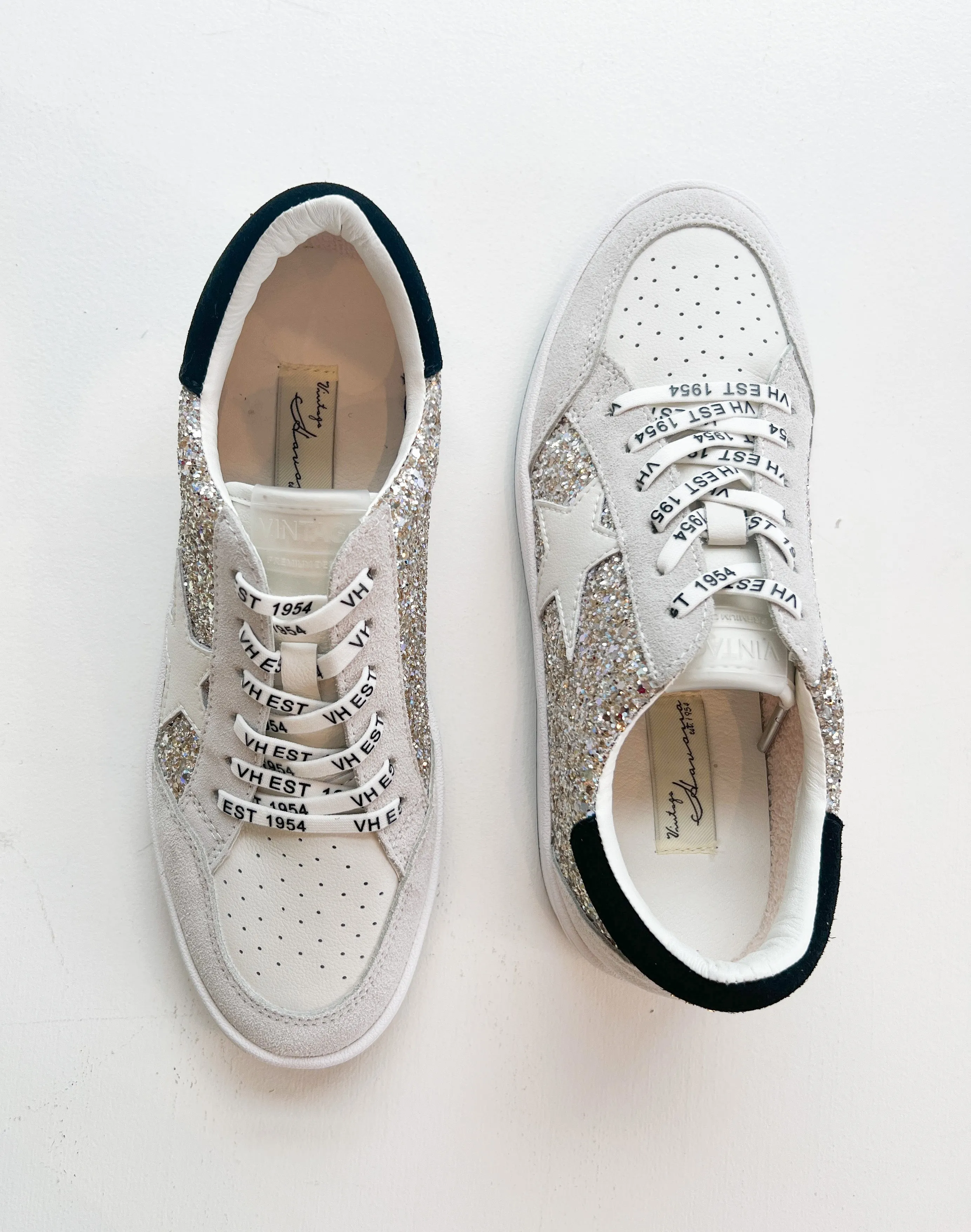 Kristen Grey Glitter Sneaker