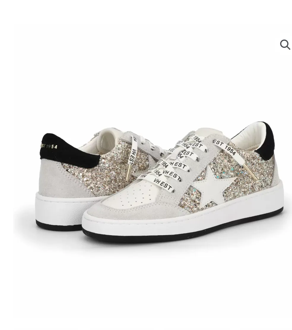 Kristen Grey Glitter Sneaker