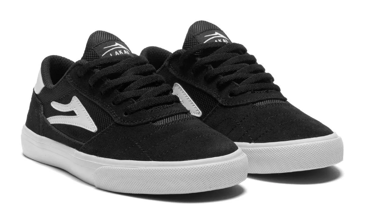 Lakai Cambridge Kids Skate Shoes - Black / White