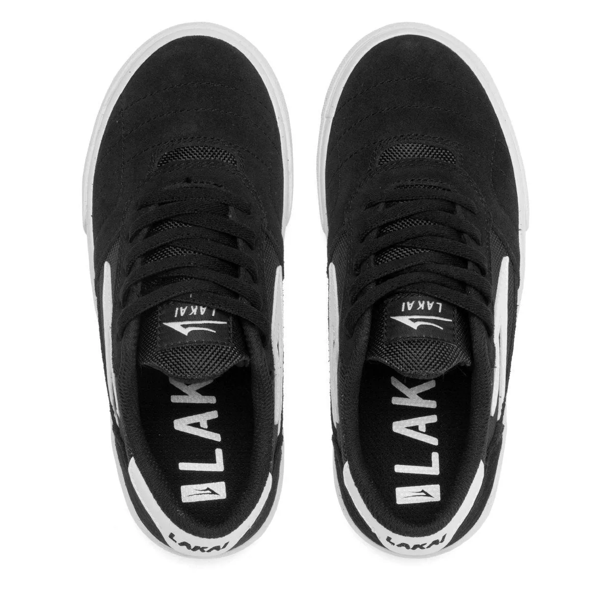 Lakai Cambridge Kids Skate Shoes - Black / White