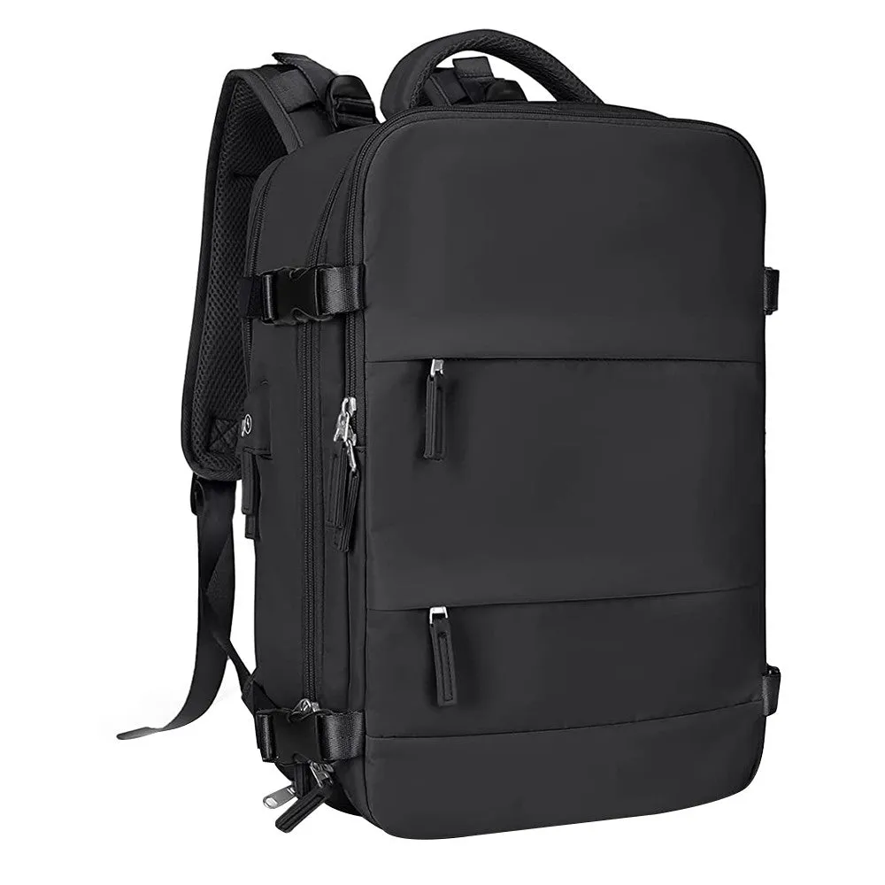 Large Travel Backpack Hiking Backpack Outdoor Gym Bag Mommy Bag-Black