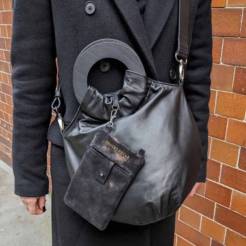 LOOPY BIG SISTER | Smoke Reversible Leather