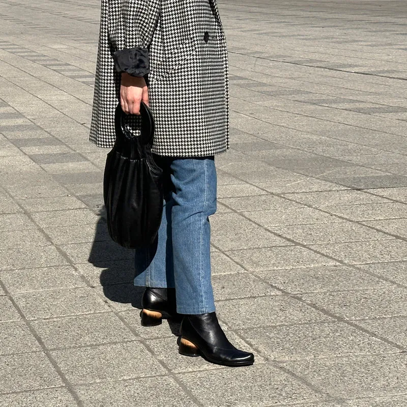 LOOPY BIG SISTER | Smoke Reversible Leather