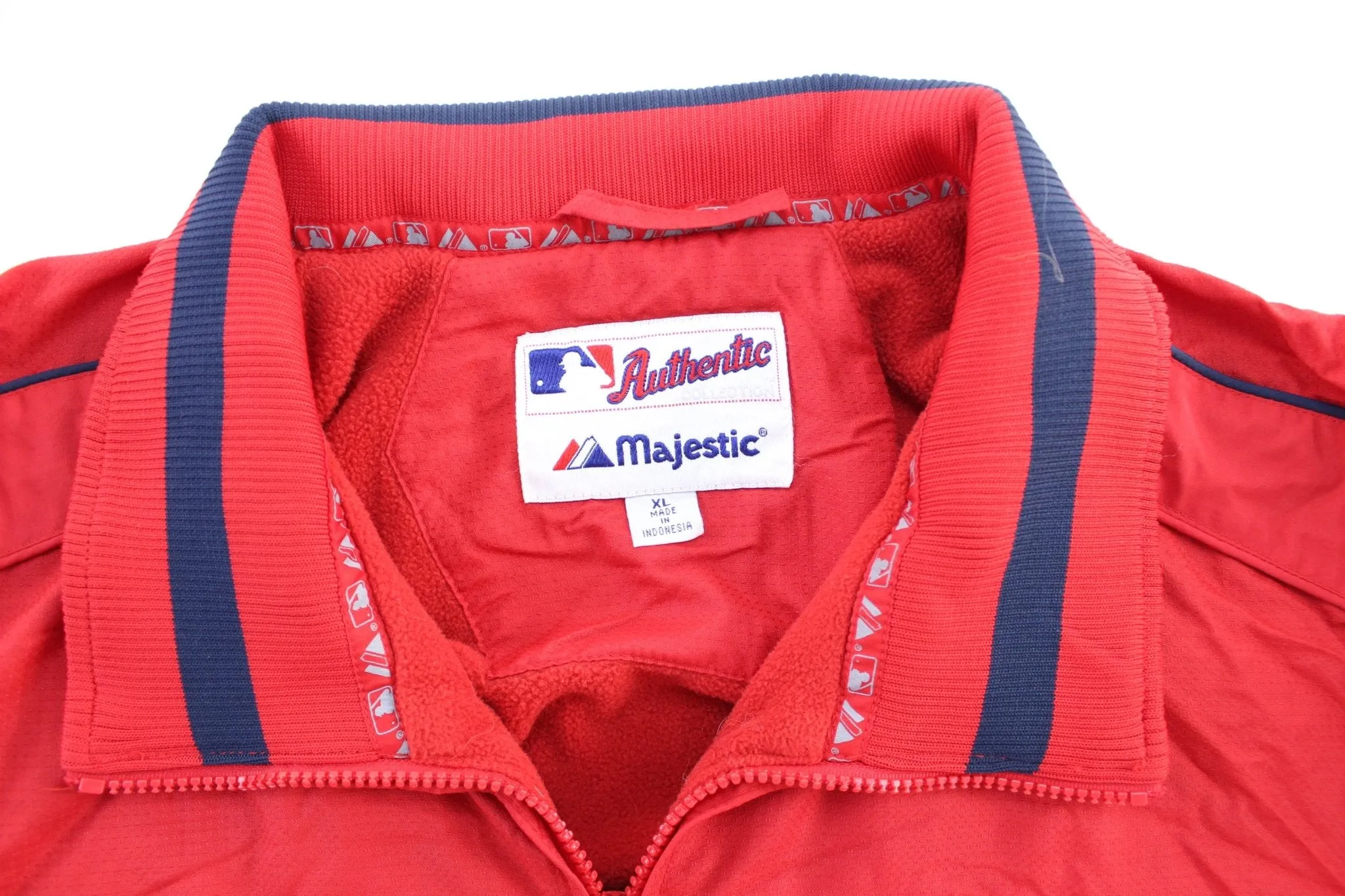 Majestic Embroidered Boston Red Sox Zip Up Jacket