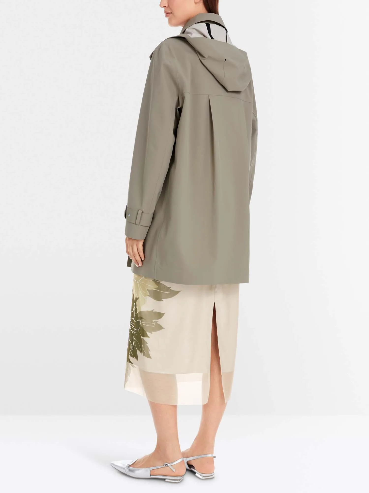 Marc Cain Hooded Trench Coat