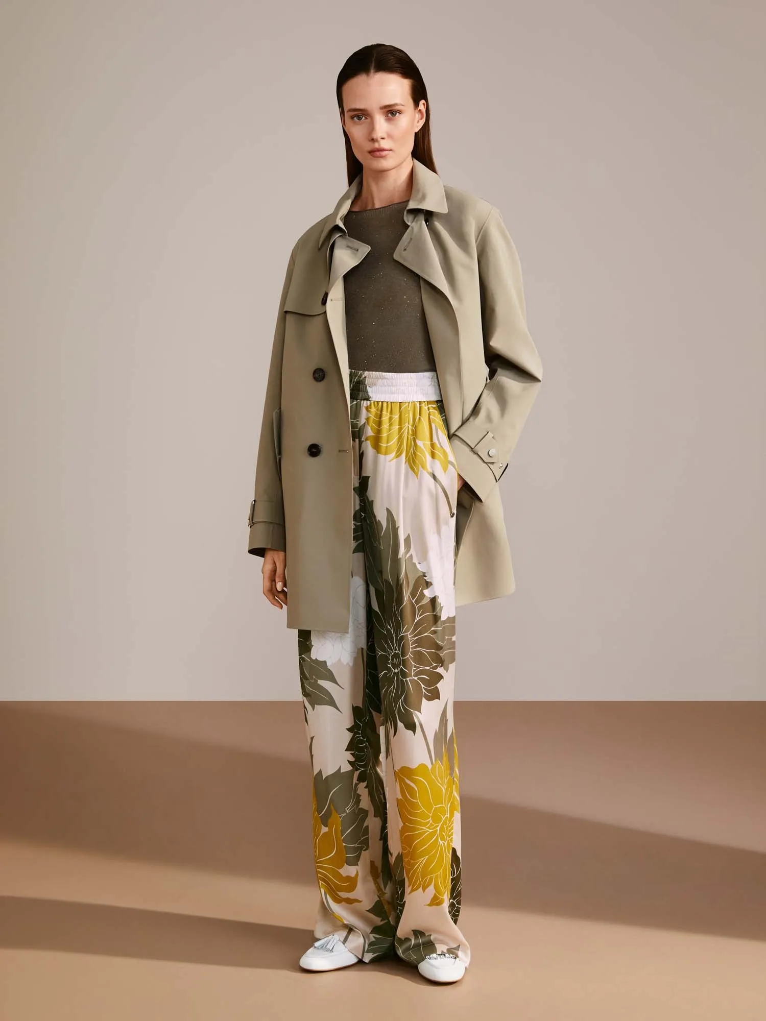 Marc Cain Hooded Trench Coat