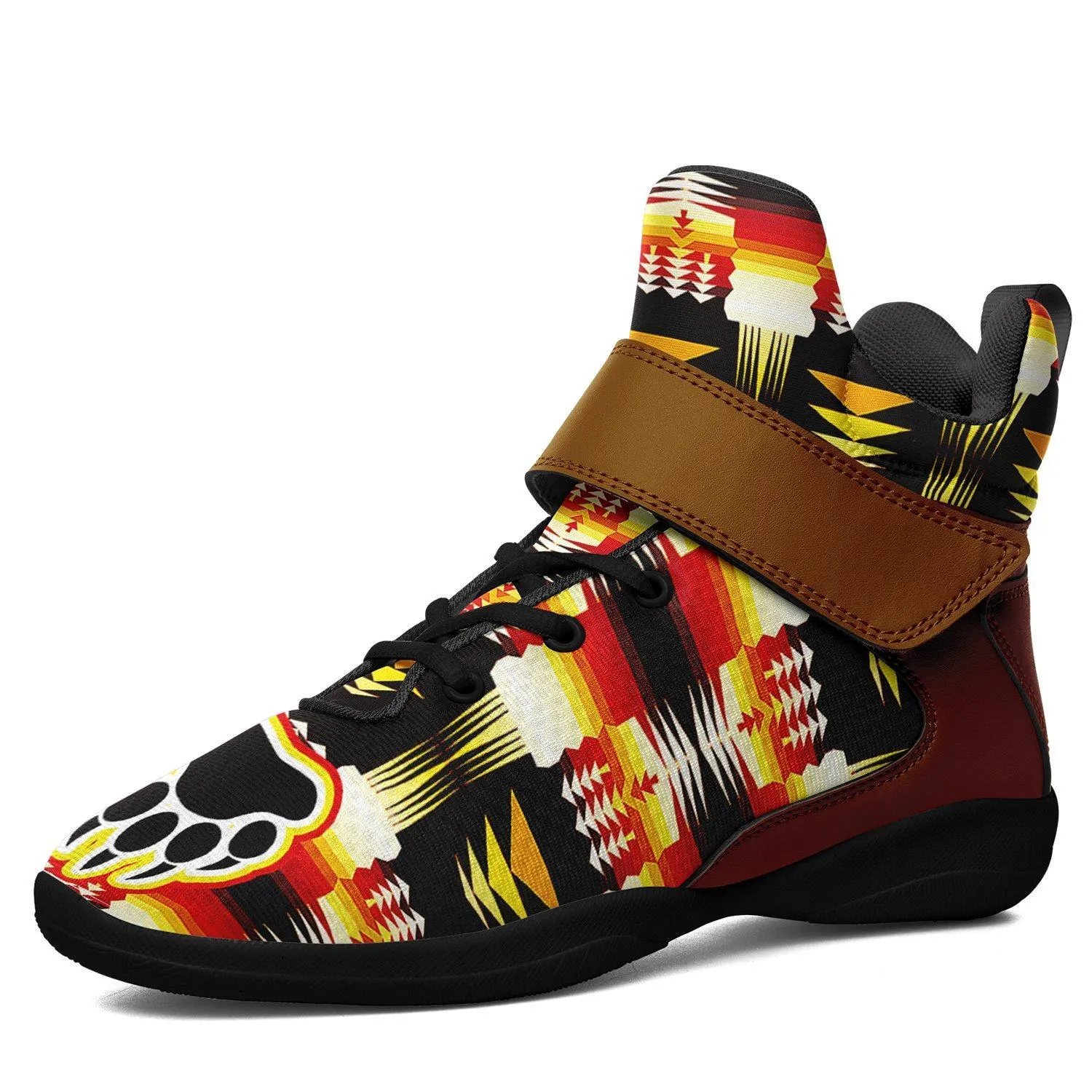 Medicine Wheel Sage Bearpaw Ipottaa Basketball / Sport High Top Shoes - Black Sole